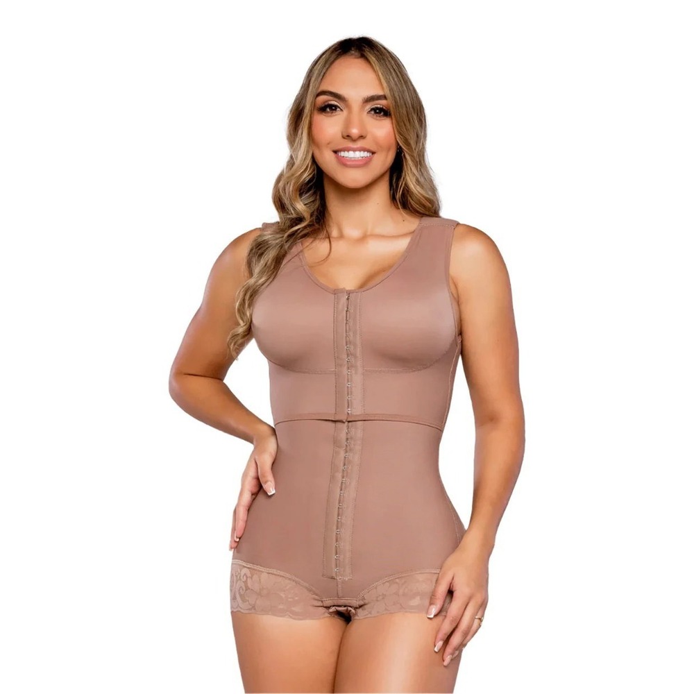 Best Stagmi Colombiana Fashion Adjustable Short Girdle Shapewear Bodysuit & Bra - Picture 5 of 11